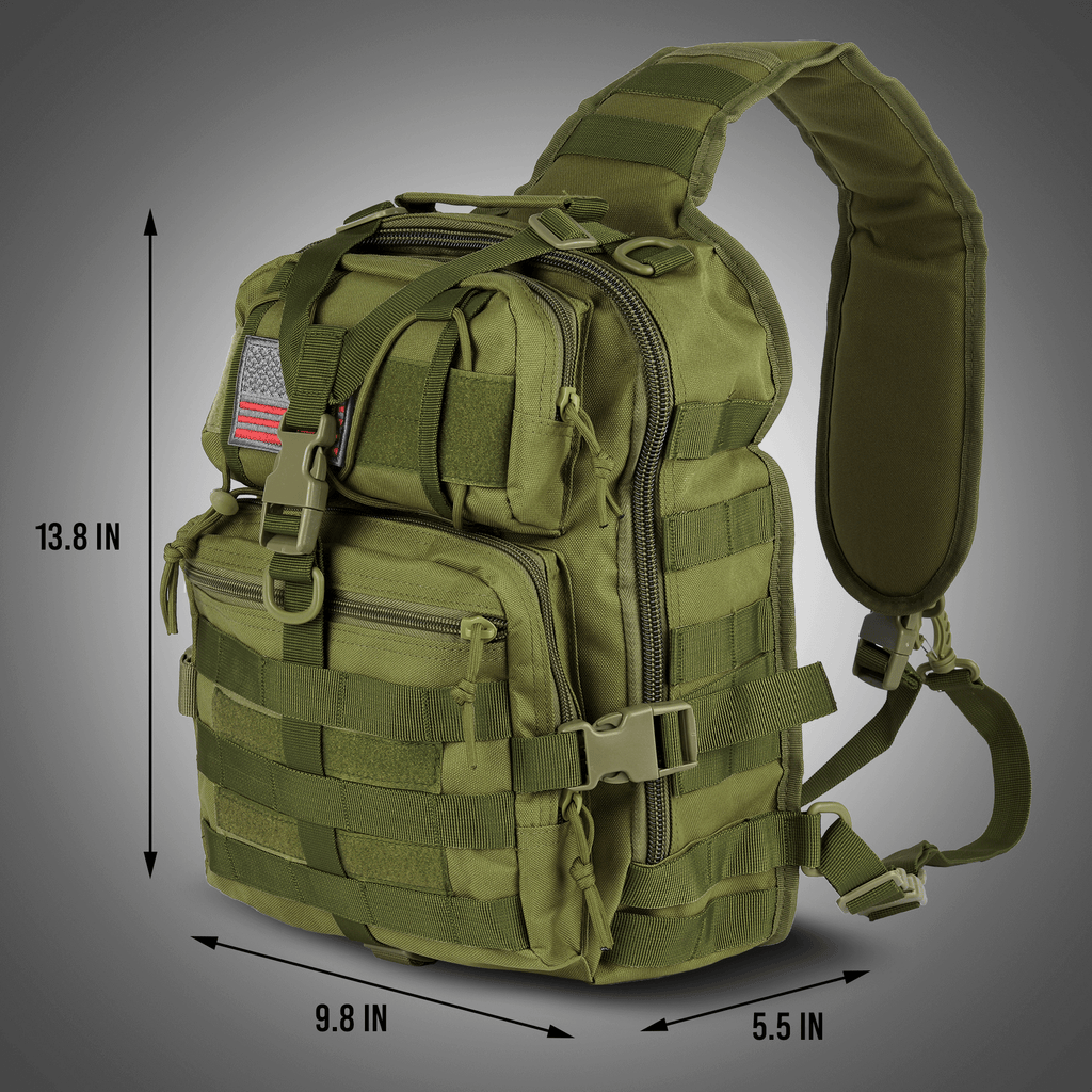 XGear Tactical 14L Range Sling Bag 800D Nylon EDC — product detail close-up