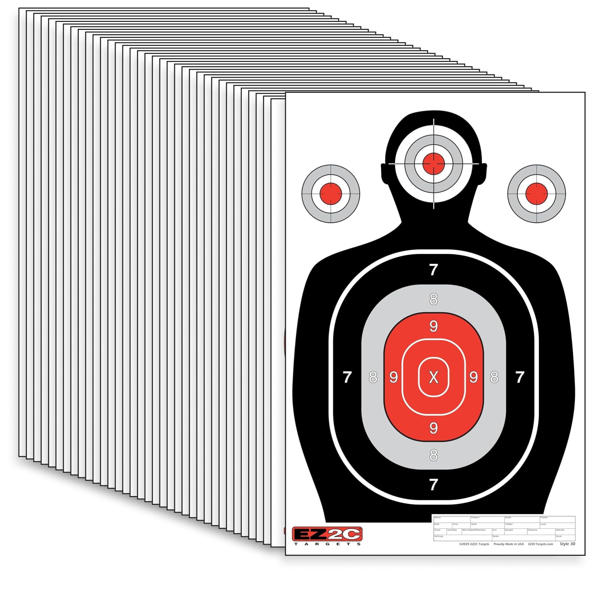 Silhouette Target — 12x18 inch 25-Pack