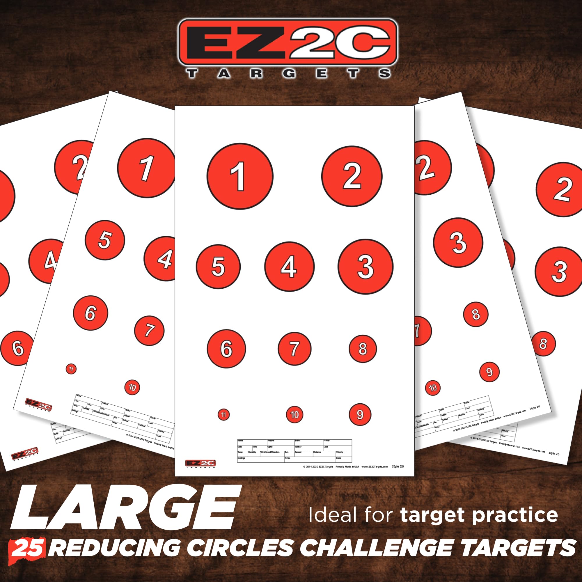 Reducing Circles Target #20 — 11×17