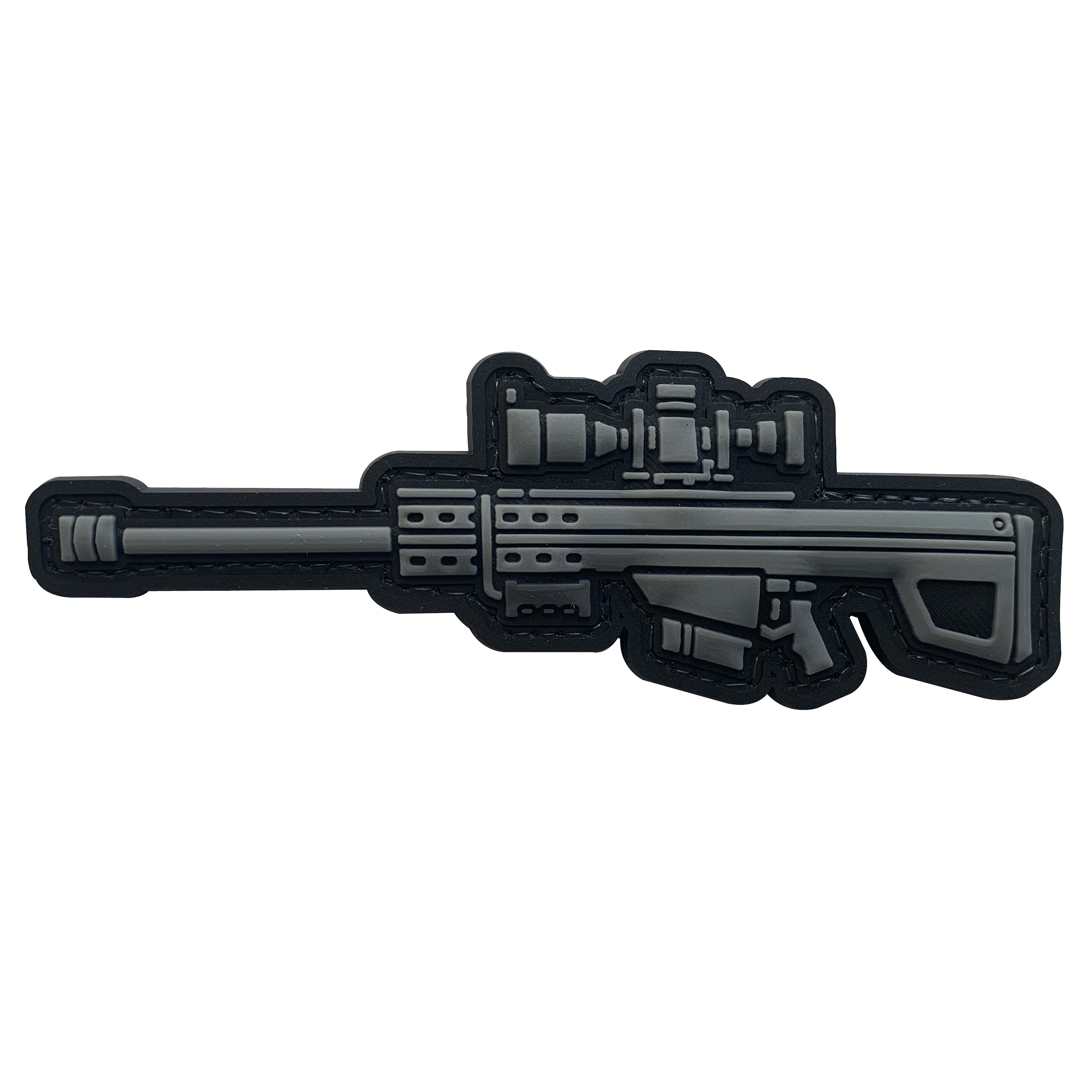 Sniper Rifle 3D PVC Morale Patch — Black