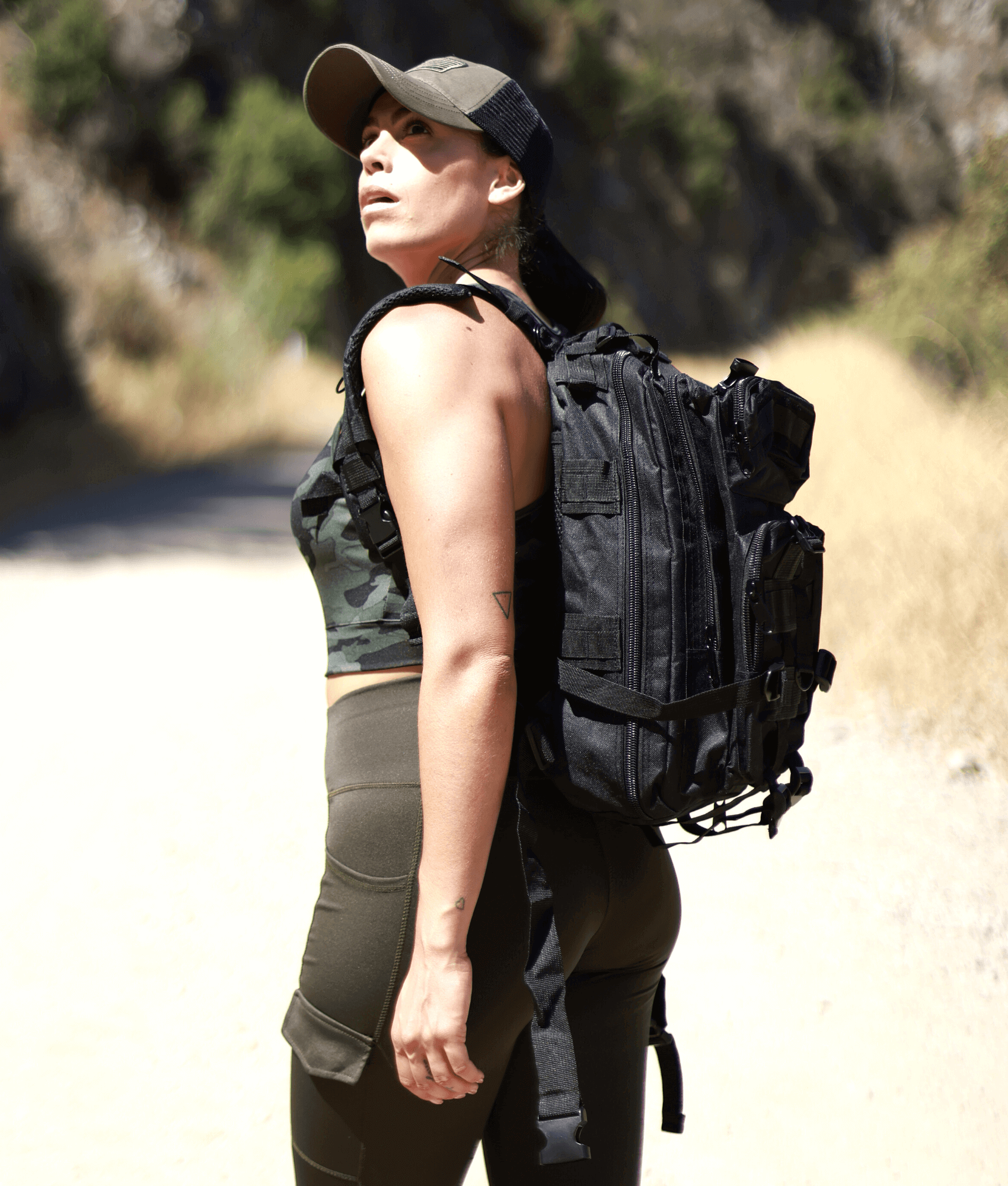 JupiterGear 25L MOLLE Tactical Range Backpack — field application shot