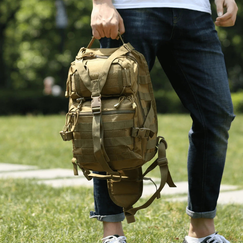 Tactical 15L Sling Range Bag — MOLLE Outdoor Shoulder Pack