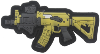 Tactical AK Rifle PVC Patch — Green