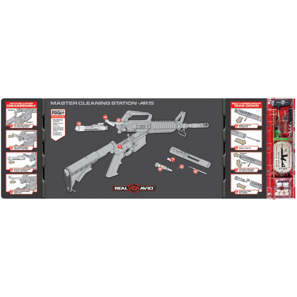 Master Cleaning Station™ AR-15 — Integrated Cleaning Kit & Mat
