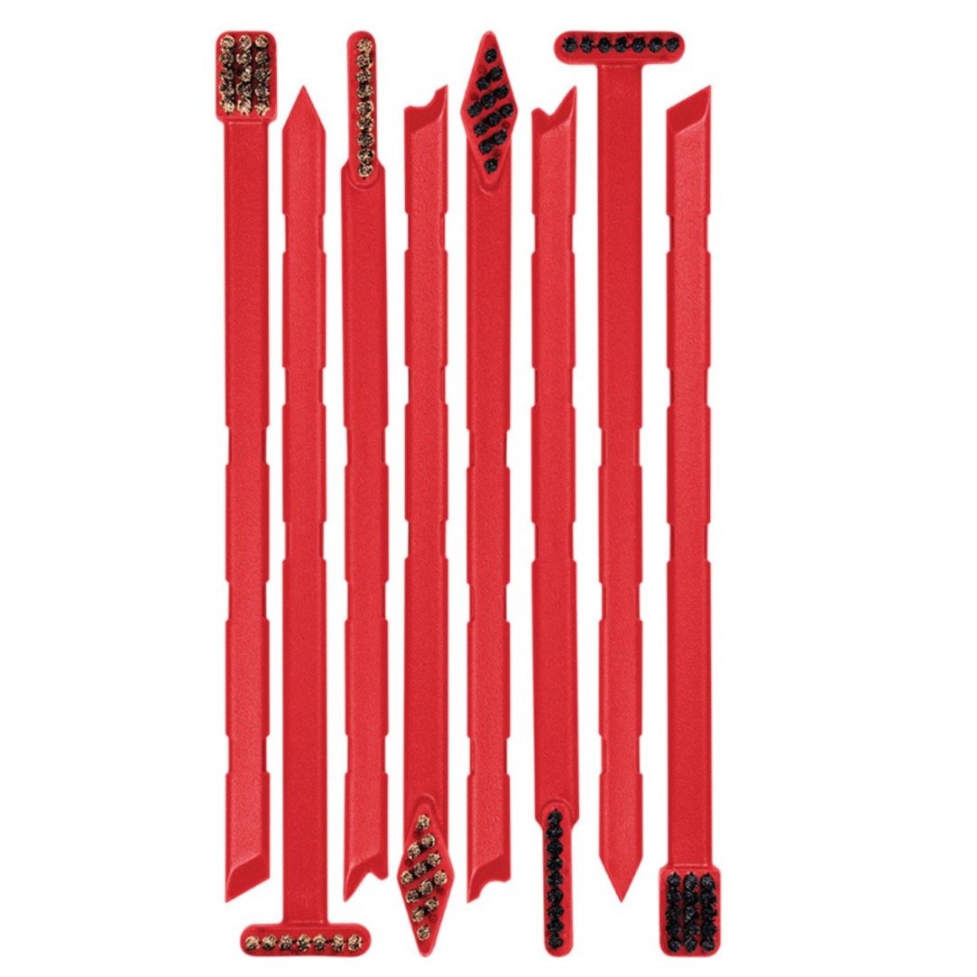 Smart Brushes™ — 8-Piece Super Scrubber Set with Integrated Scrapers