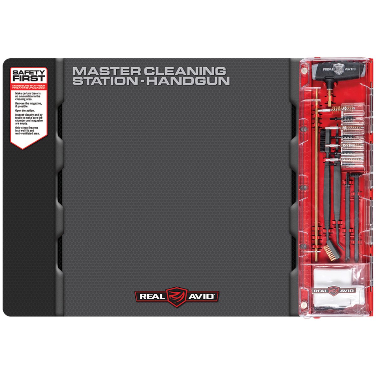 Master Cleaning Station™ Handgun — Multi-Caliber Kit & Mat