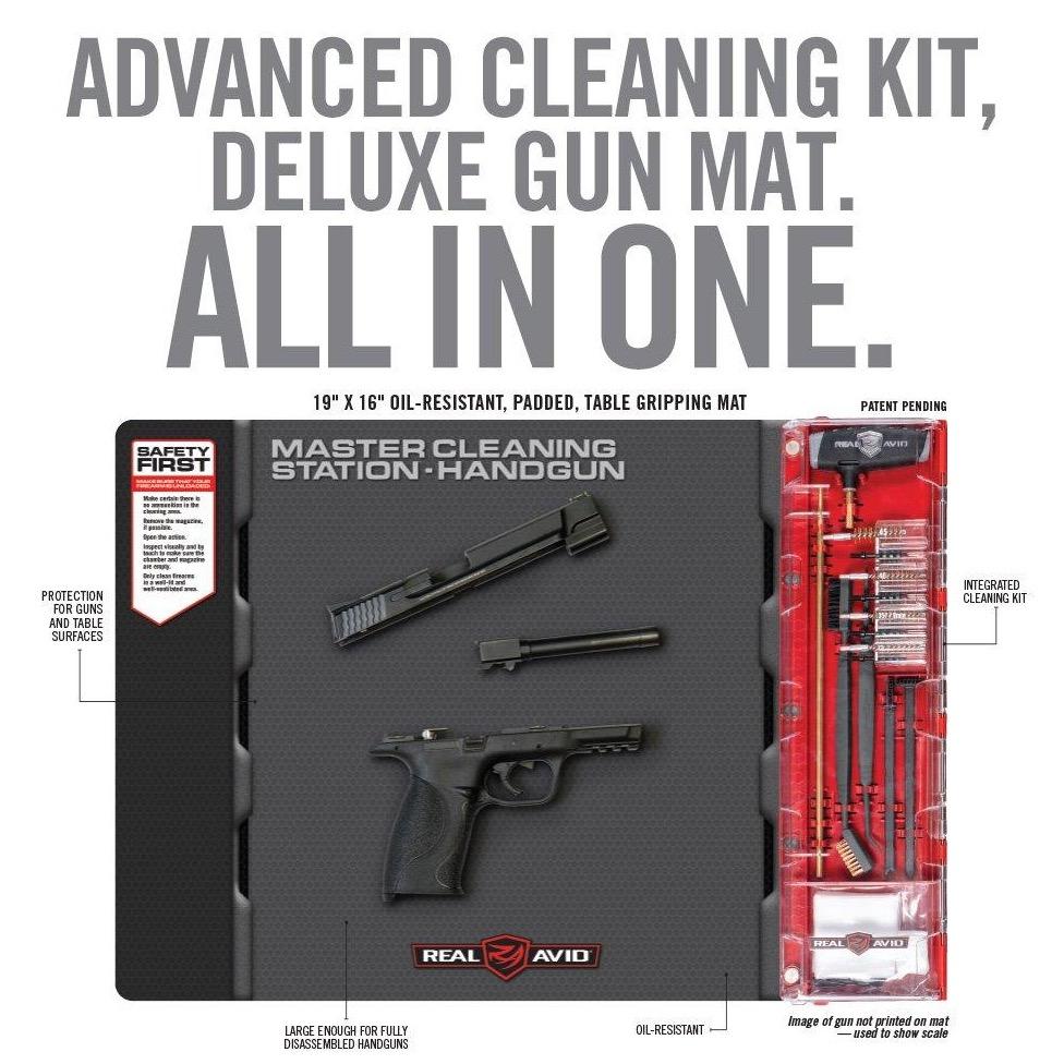 Master Cleaning Station™ Handgun — Multi-Caliber Kit & Mat