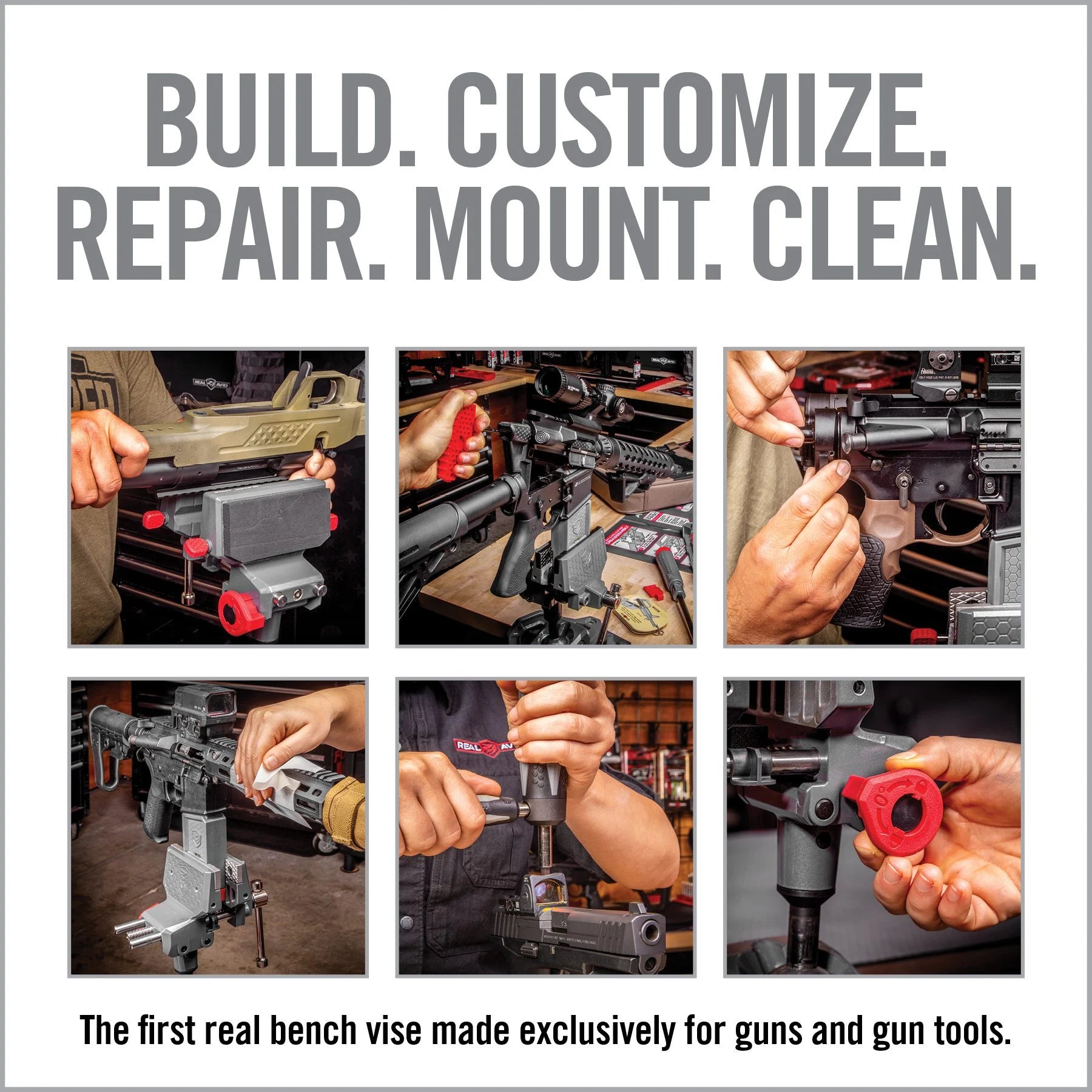 Master Gun Vise Articulating Bench Vise — in-use demonstration