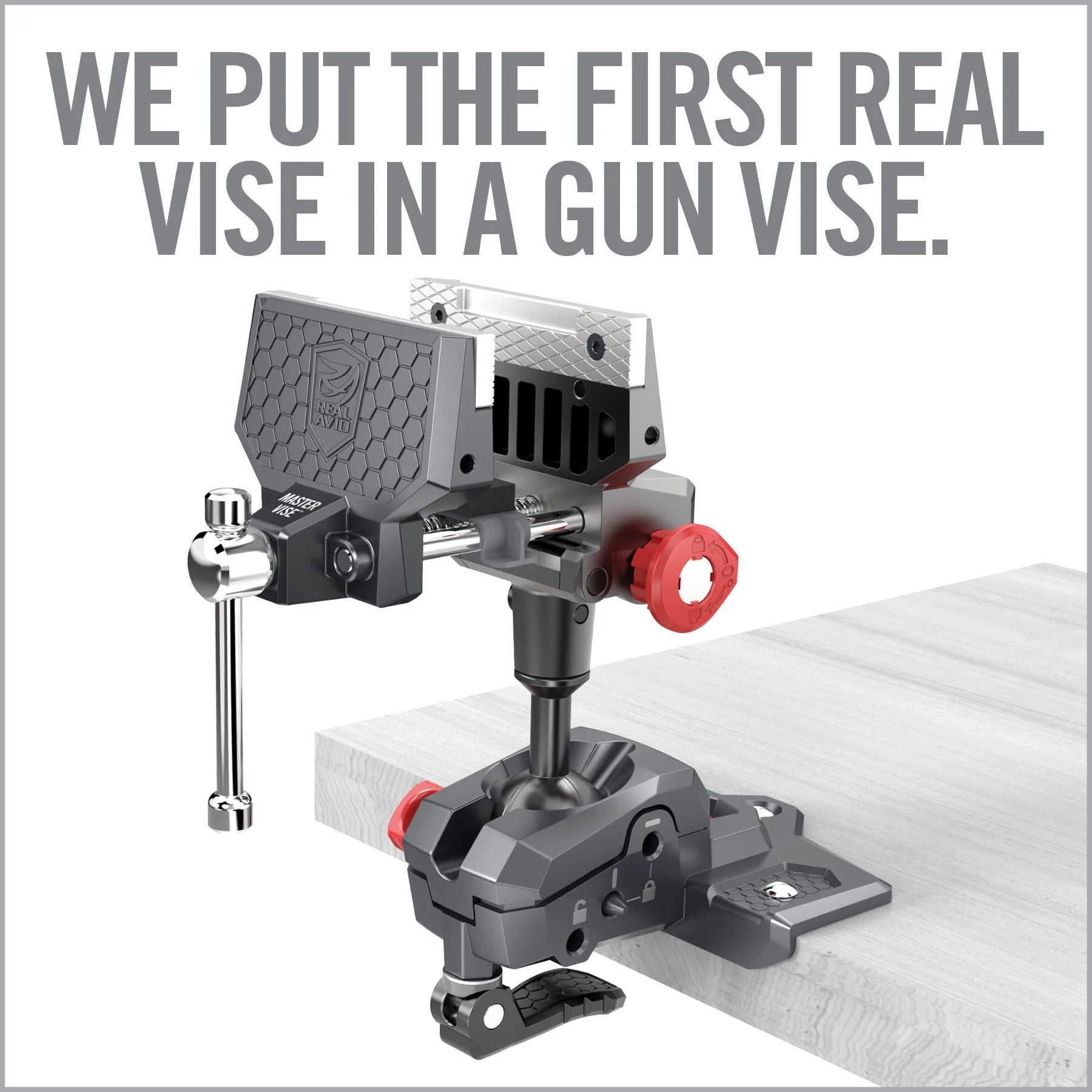 Master Gun Vise Articulating Bench Vise — accessory detail