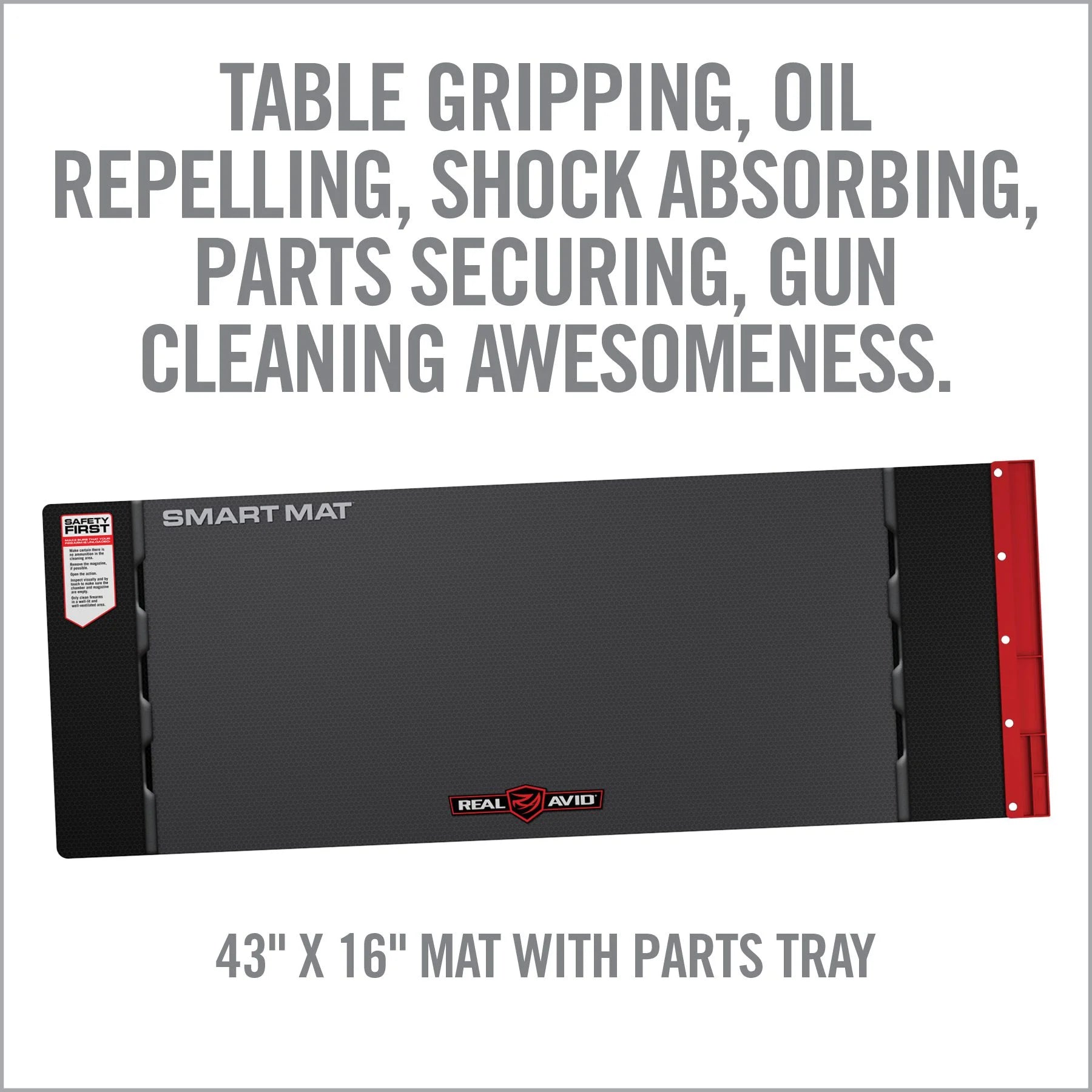 Real Avid Universal Smart Mat Long-Gun with Parts Tray — product detail close-up