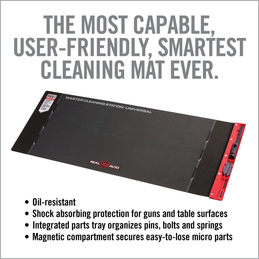 Real Avid Universal Smart Mat Long-Gun with Parts Tray — complete set overview