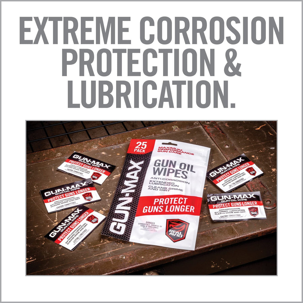 Gun-Max Gun Oil Wipes 25-Count Field Pack — product detail close-up