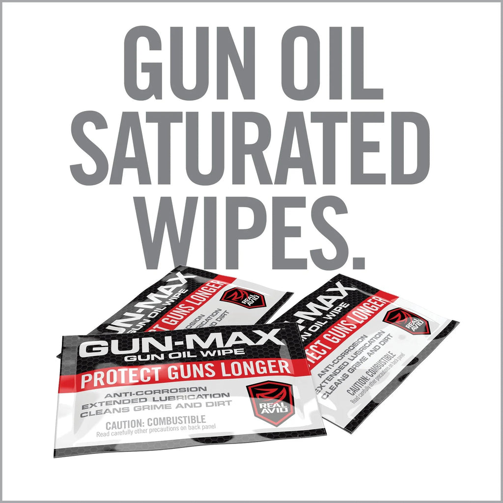 Gun-Max Gun Oil Wipes 25-Count Field Pack — feature highlight
