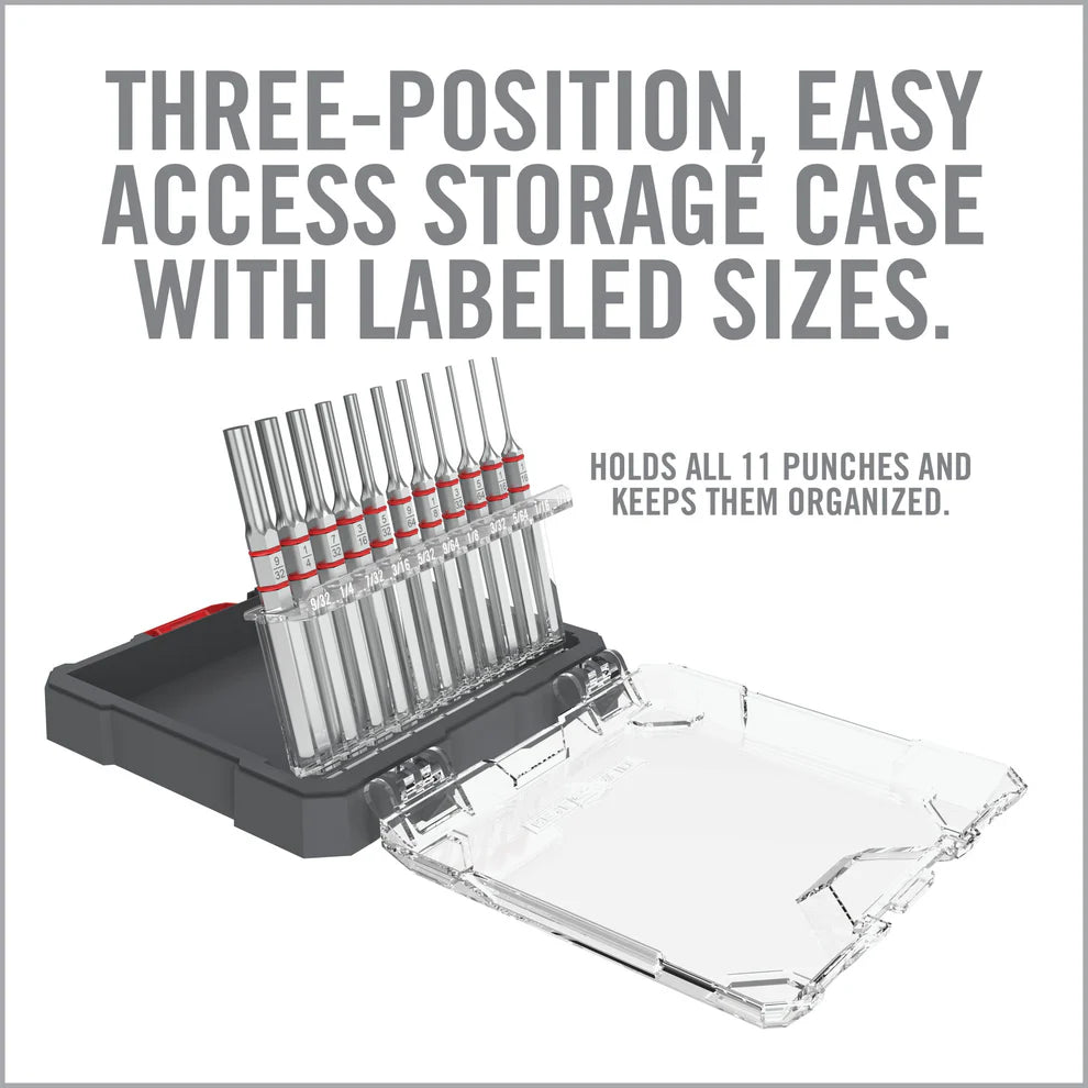 Armorer's Master Hammer™ & Accu-Punch™ 11-Piece Standard Pin Punch Set