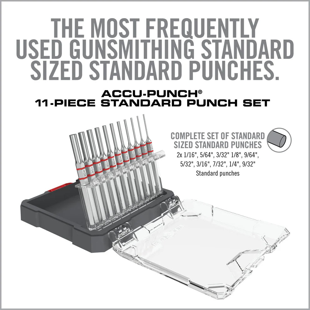 Armorer's Master Hammer™ & Accu-Punch™ 11-Piece Standard Pin Punch Set