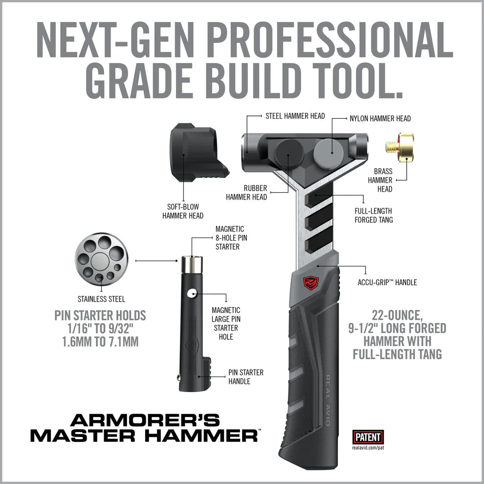 Armorer's Master Hammer™ & Accu-Punch™ 11-Piece Standard Pin Punch Set