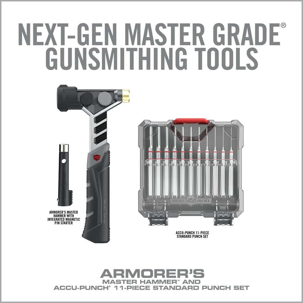 Armorer's Master Hammer™ & Accu-Punch™ 11-Piece Standard Pin Punch Set