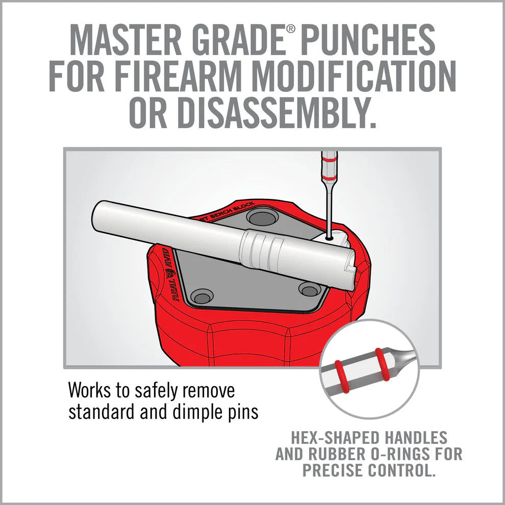 Armorer's Master Hammer™ & Accu-Punch™ 11-Piece Standard Pin Punch Set
