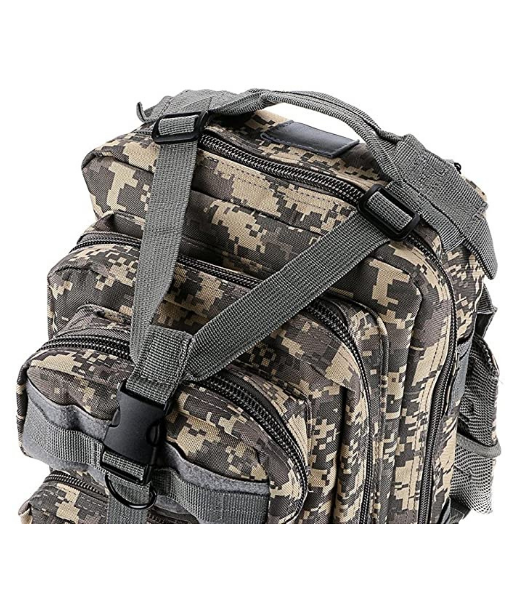 JupiterGear 25L MOLLE Tactical Range Backpack — product detail close-up