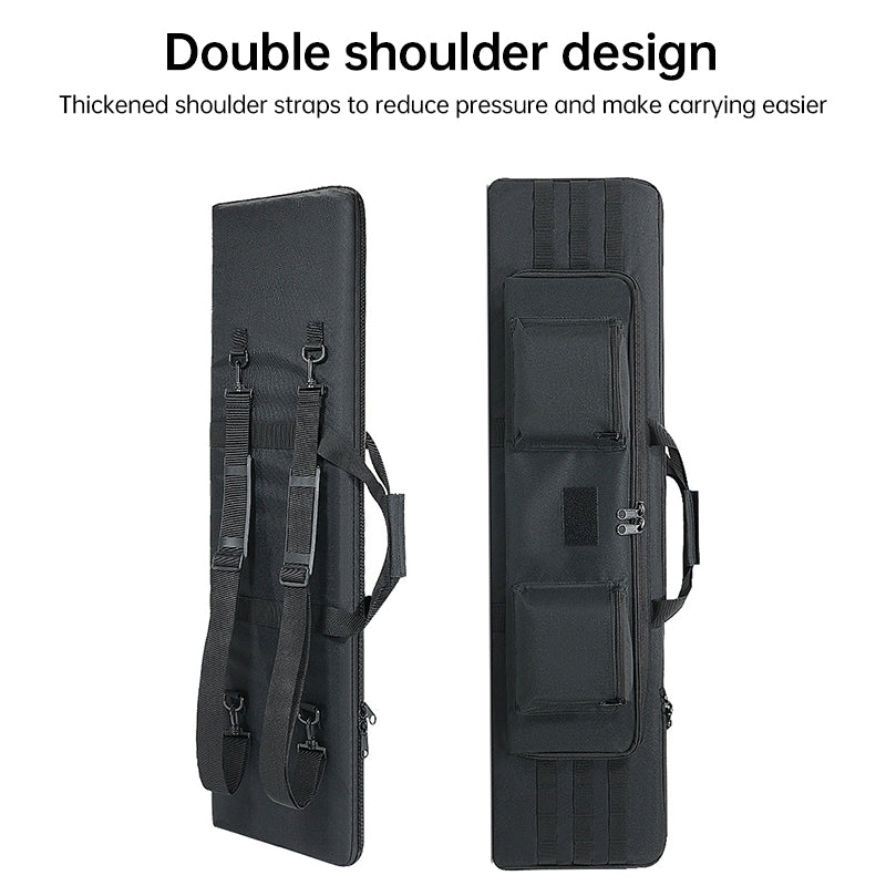 Tactical Rifle Case — Velvet-Lined Soft Bag with MOLLE Panels