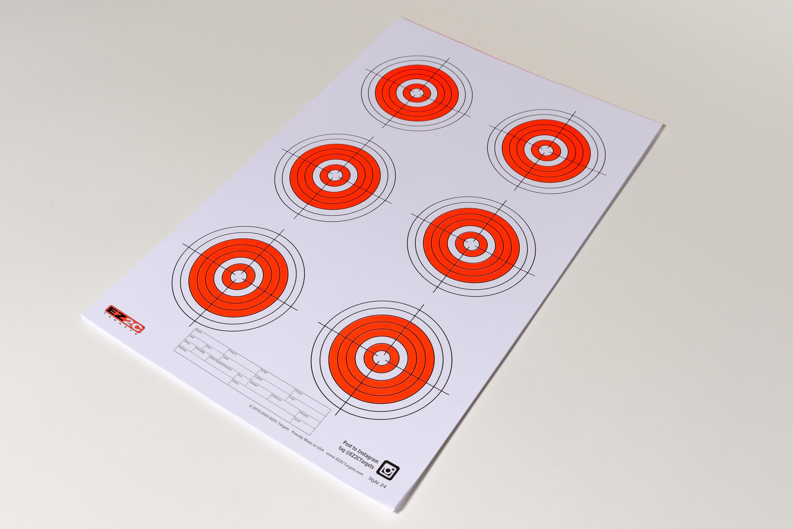Six Bullseye Target #24 — 11×17