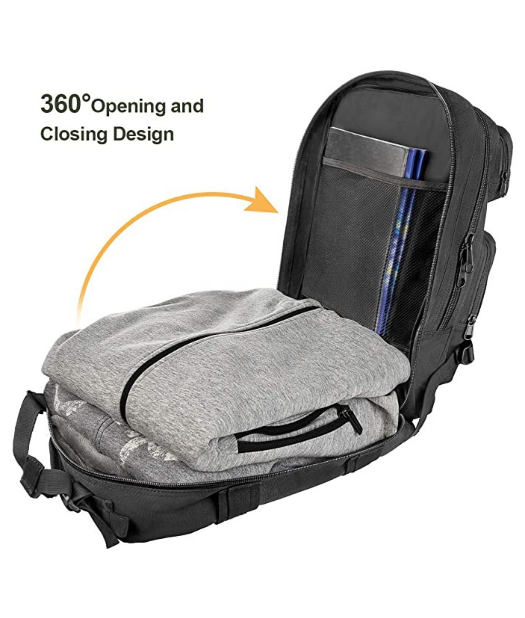 JupiterGear 25L MOLLE Tactical Range Backpack — compatibility demonstration
