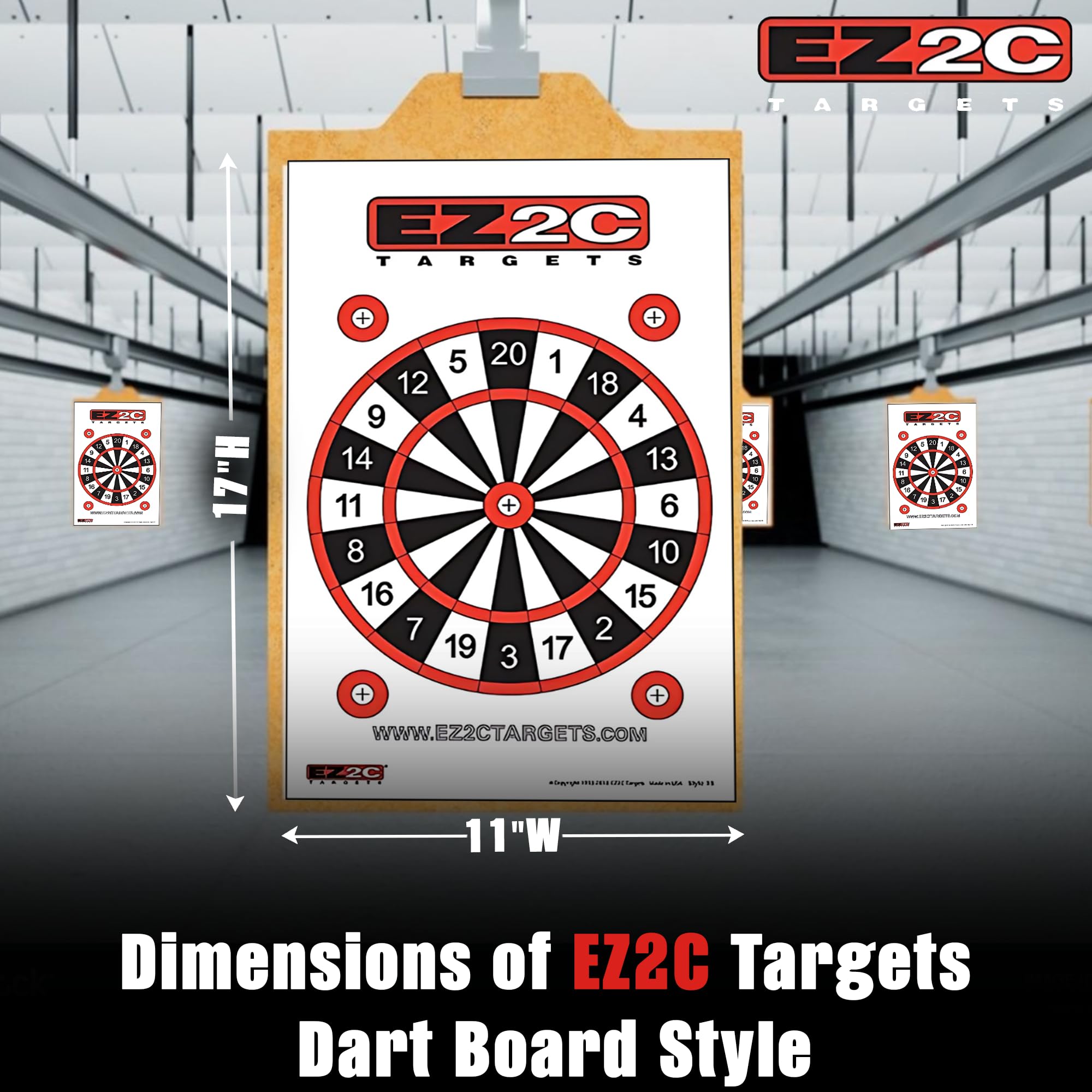 Four Fun Game Targets — 11×17