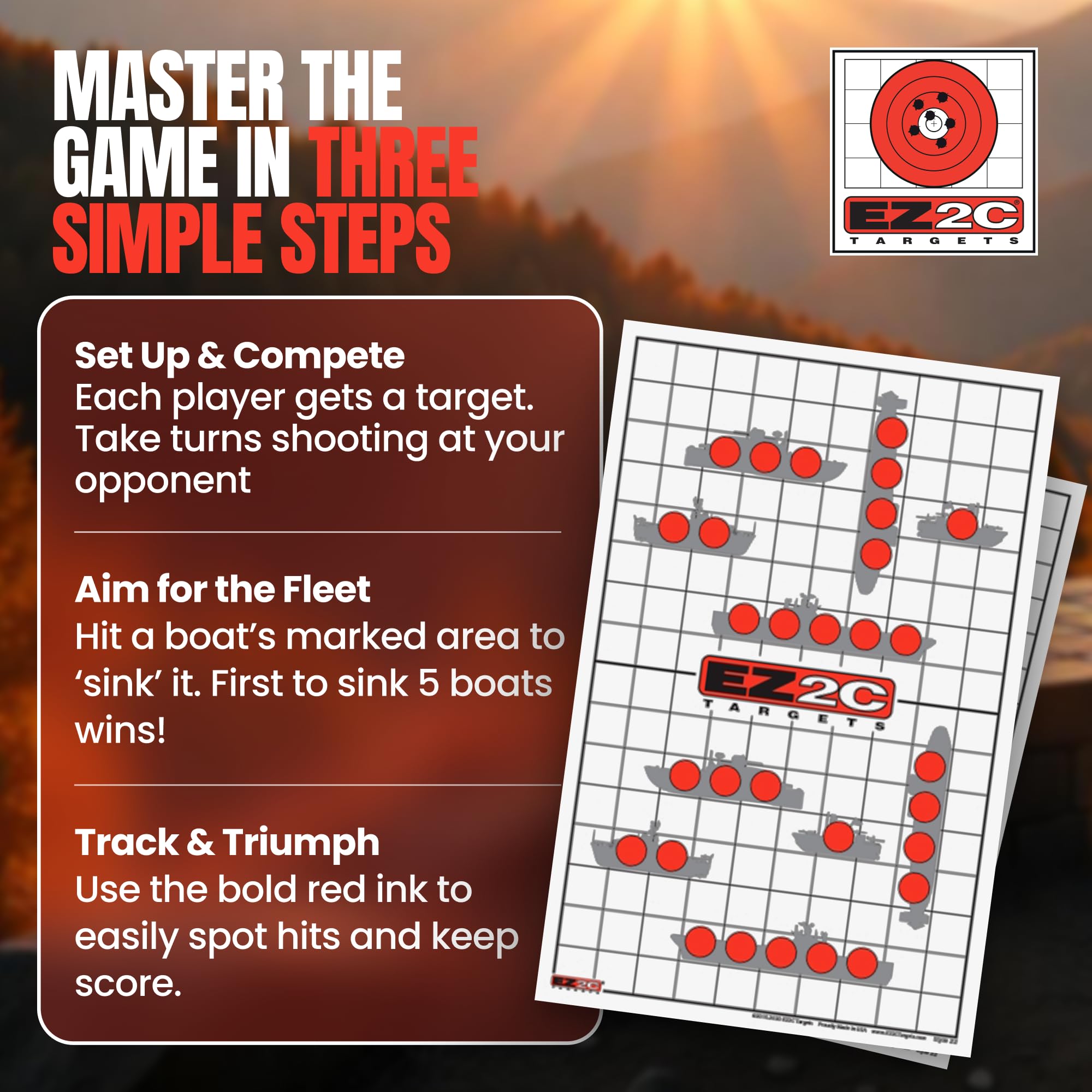 Four Fun Game Targets — 11×17