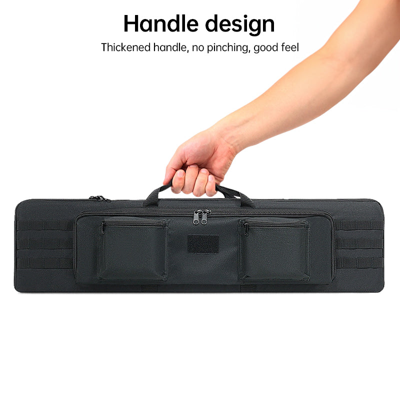 Tactical Rifle Case — Velvet-Lined Soft Bag with MOLLE Panels