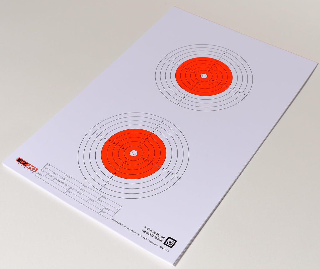 50-Meter Air Gun Target — 11x17 inch 25-Pack