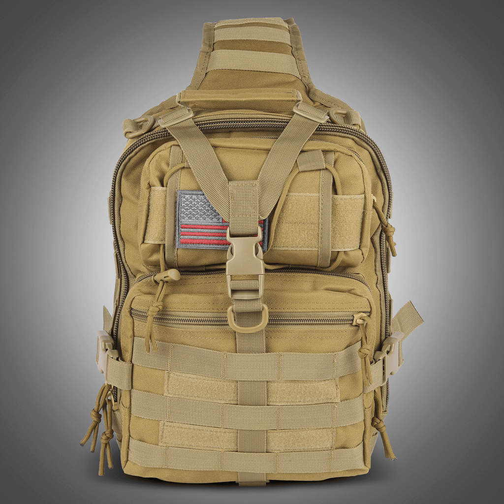 XGear Tactical 14L Range Sling Bag 800D Nylon EDC — compatibility demonstration