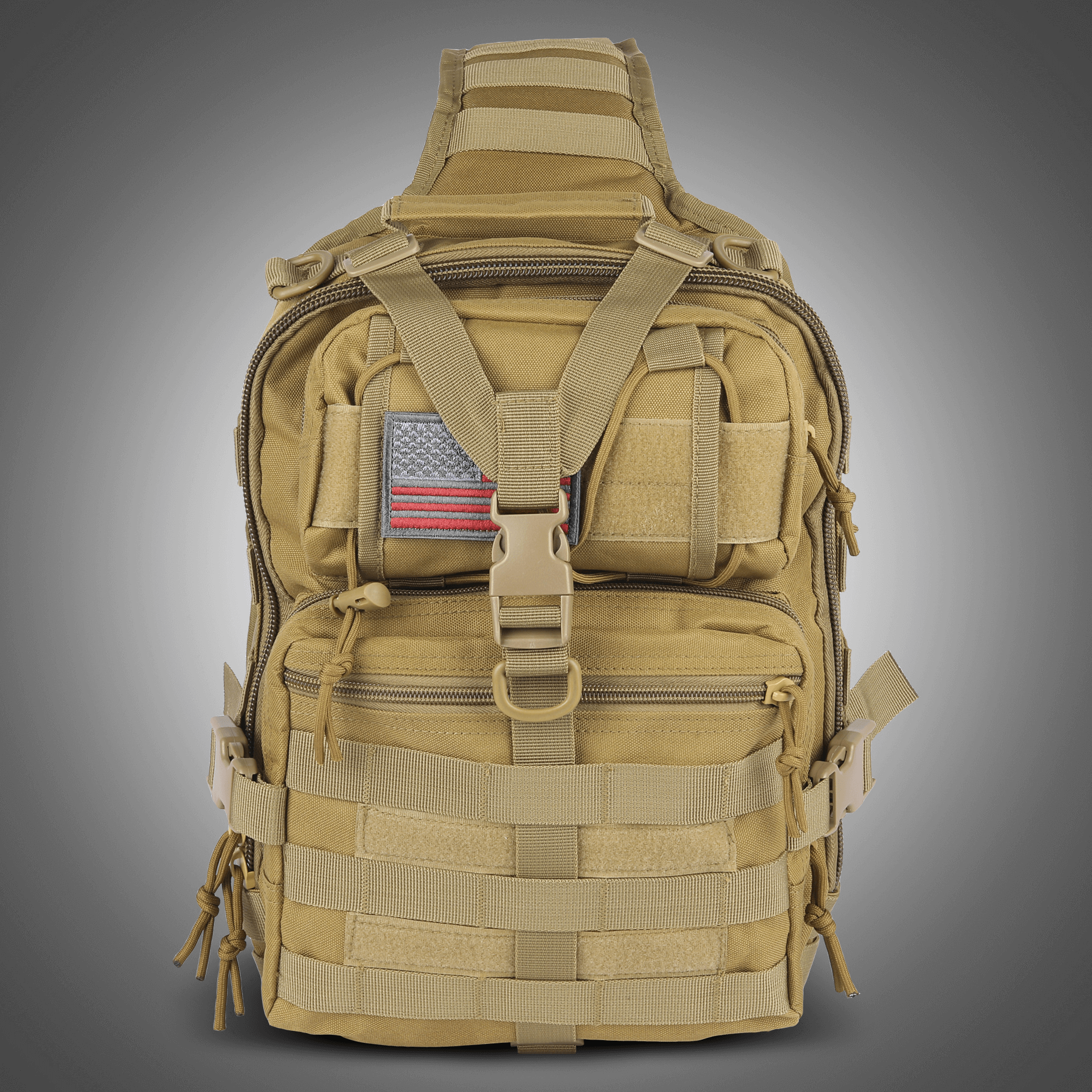 XGear Tactical 14L Range Sling Bag 800D Nylon EDC — compatibility demonstration