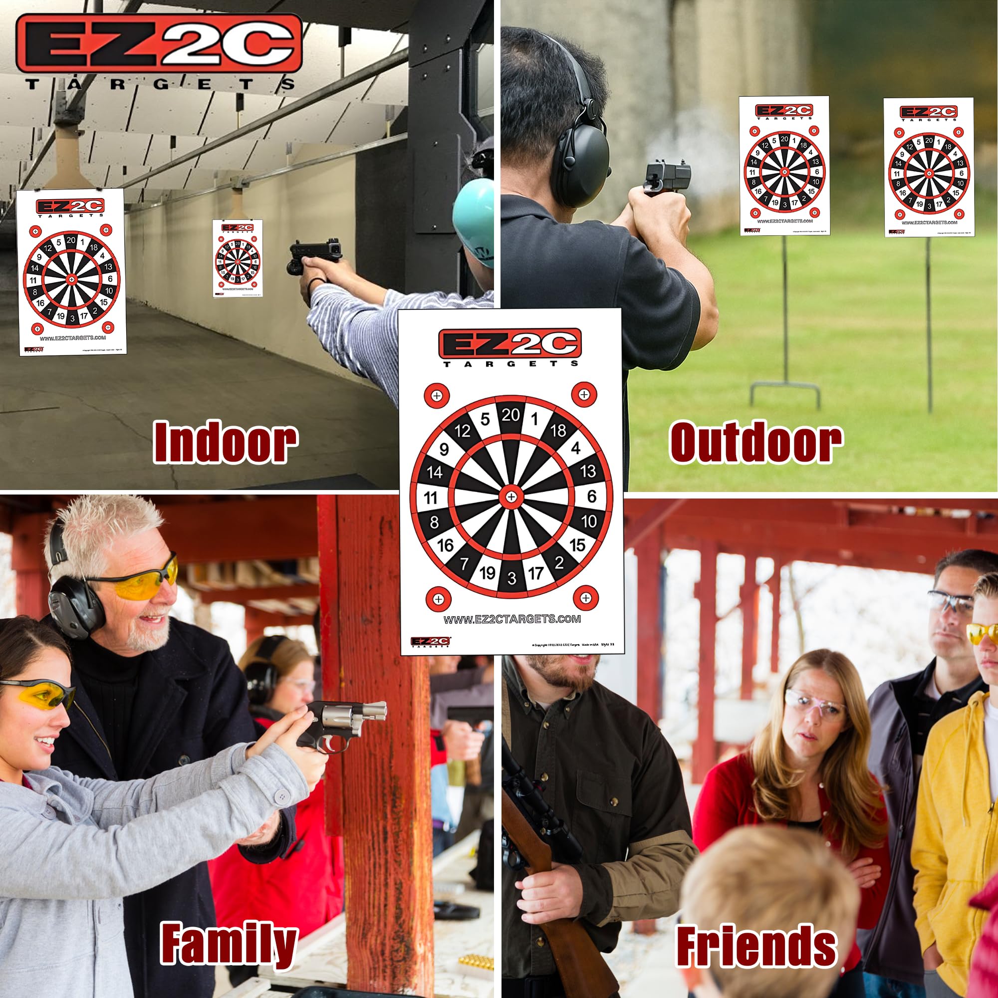 Four Fun Game Targets — 11×17