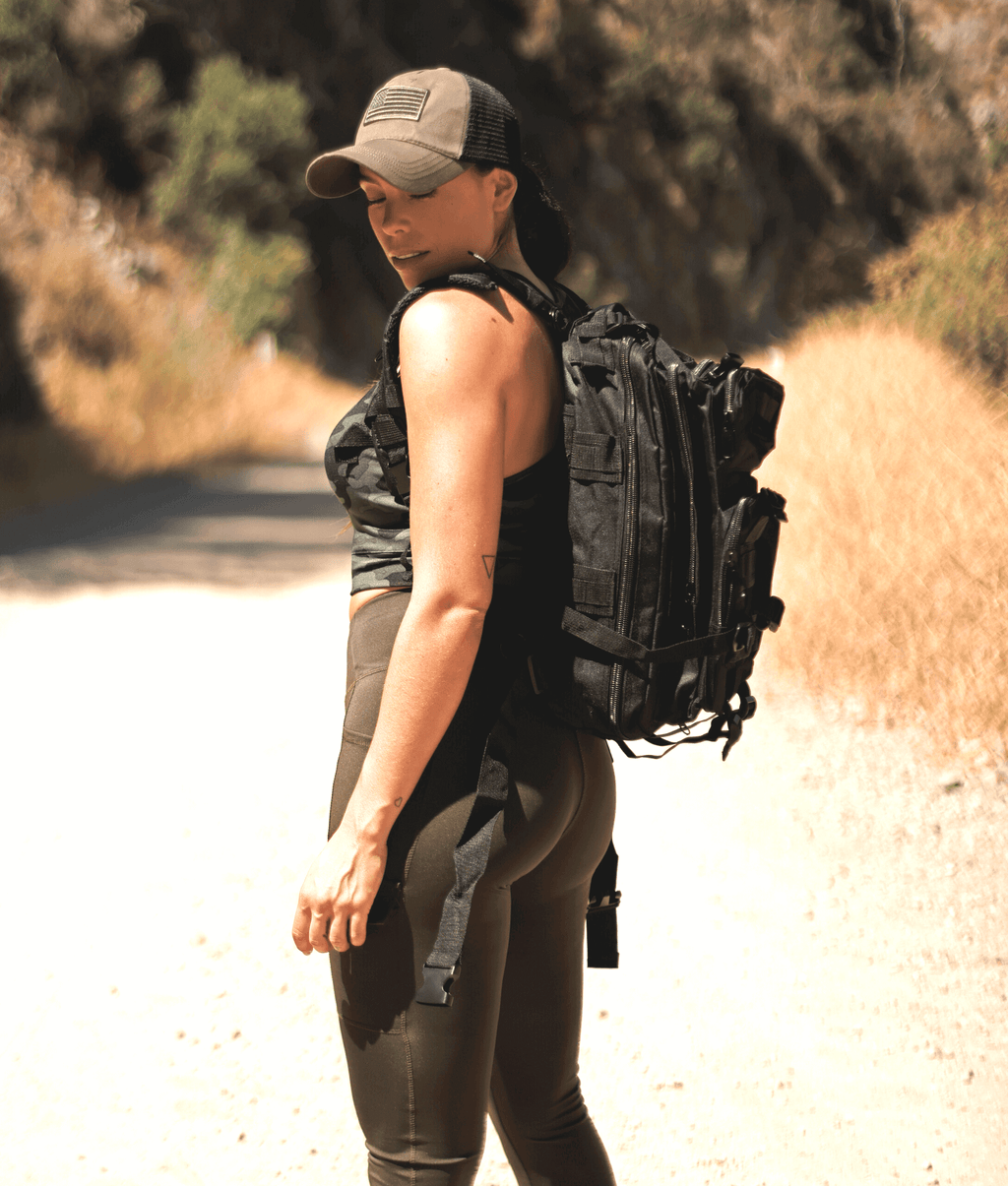 JupiterGear 25L MOLLE Tactical Range Backpack — pocket and compartment detail