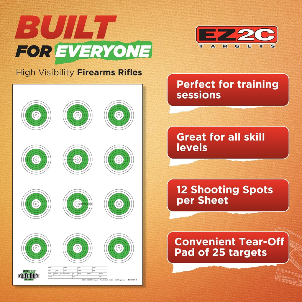 Small-Bore 50ft Target #27 — 11×17 (25-Pack)