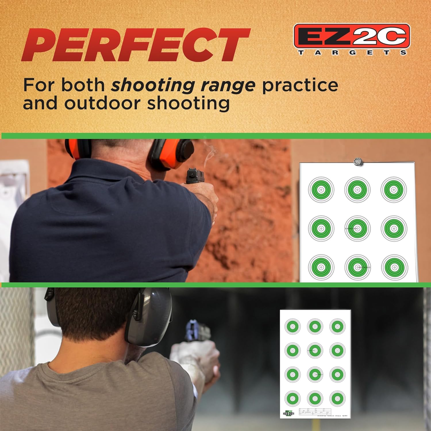 Small-Bore 50ft Target #27 — 11×17 (25-Pack)