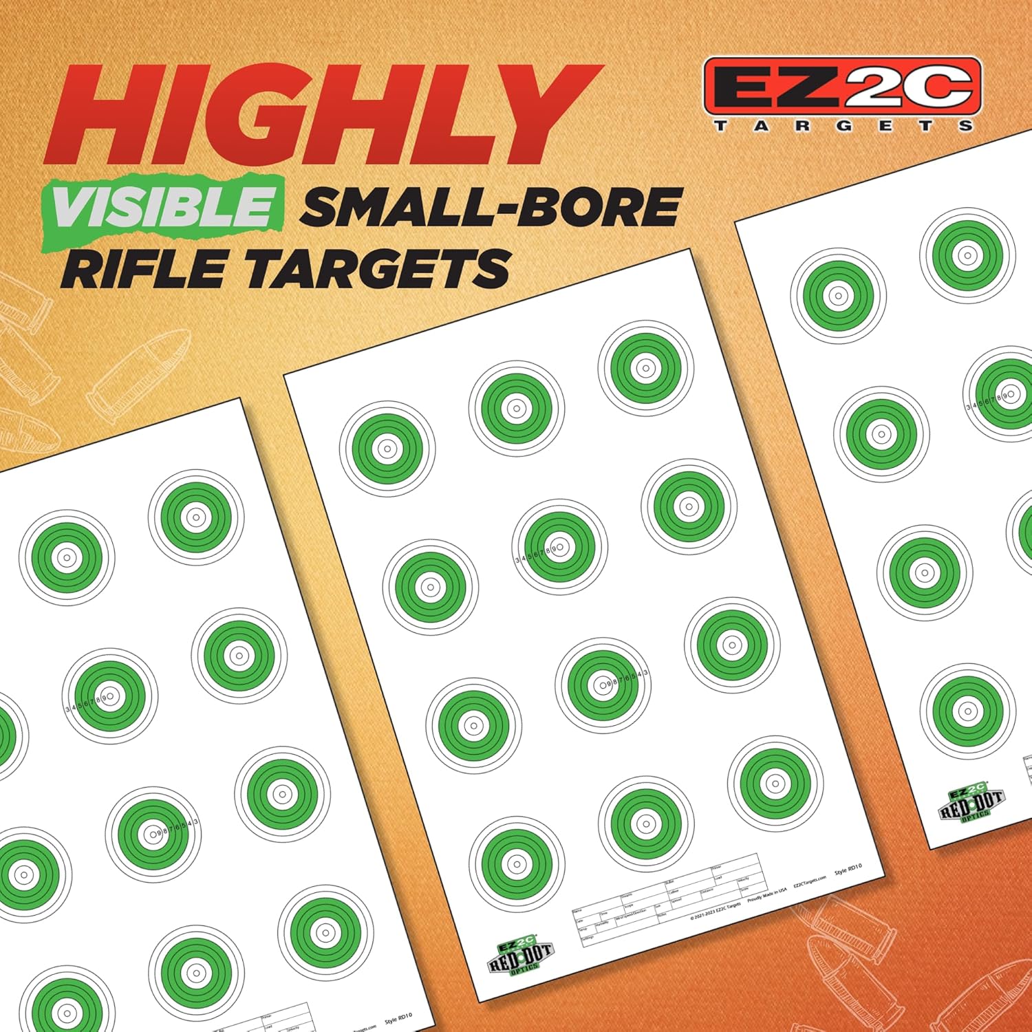 Small-Bore 50ft Target #27 — 11×17 (25-Pack)
