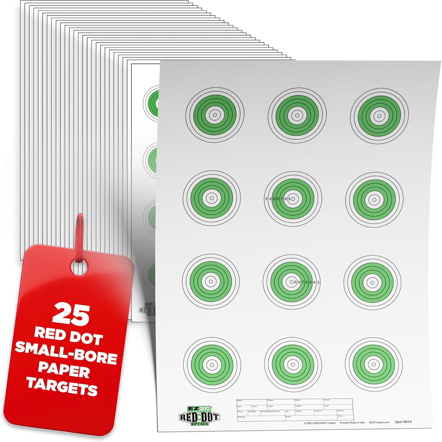 Small-Bore 50ft Target #27 — 11×17 (25-Pack)