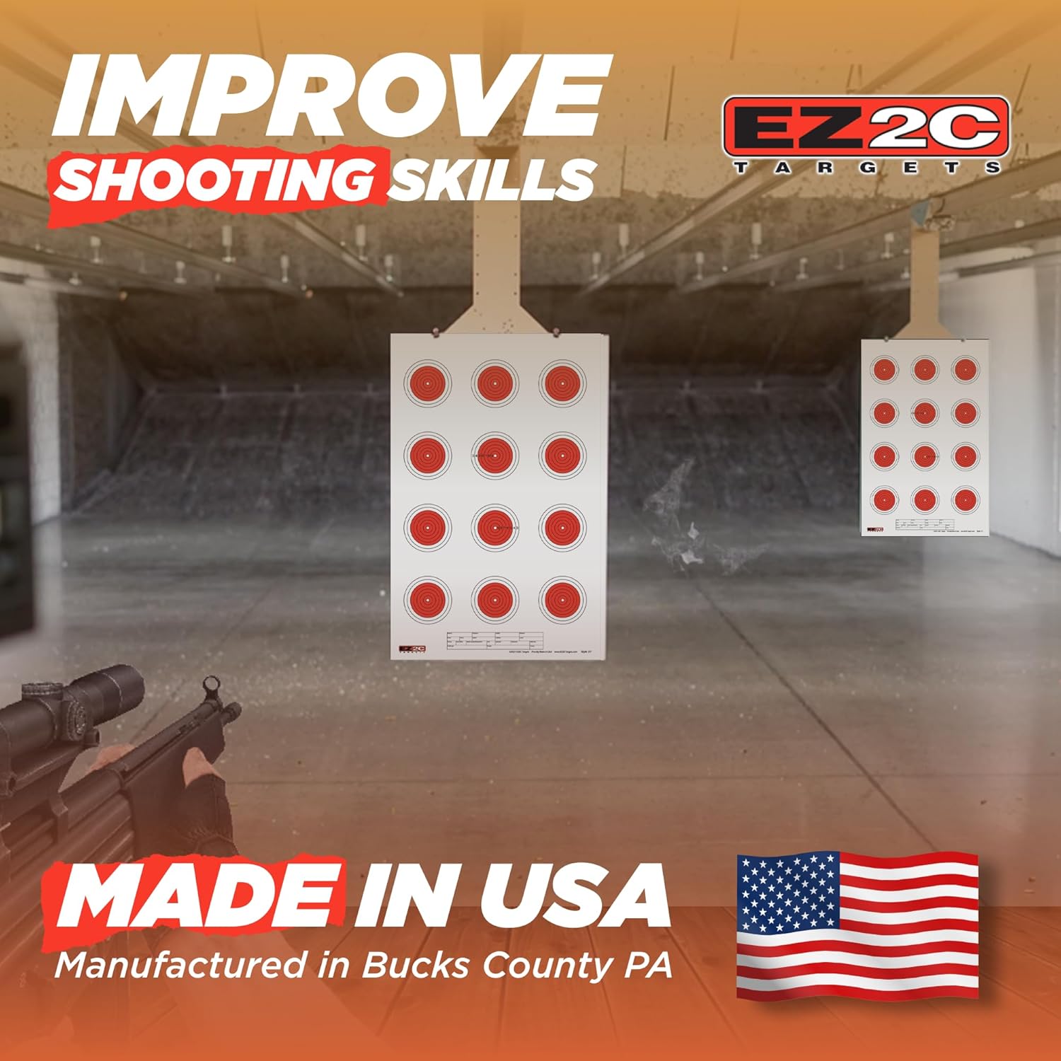 Small-Bore 50ft Target #27 — 11×17 (25-Pack)