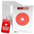 8 Inch Hi-Vis Bullseye Target — 11x17 inch