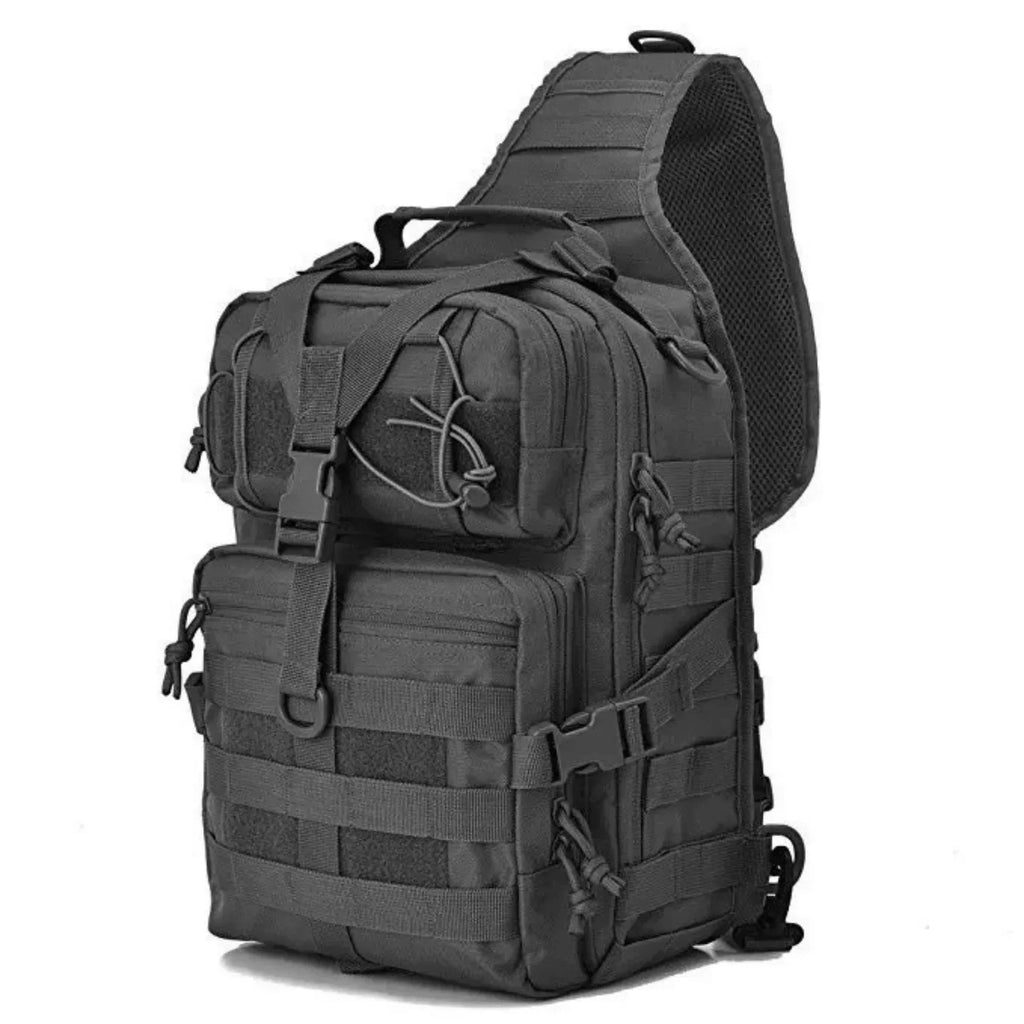 Tactical 15L Sling Range Bag — MOLLE Outdoor Shoulder Pack