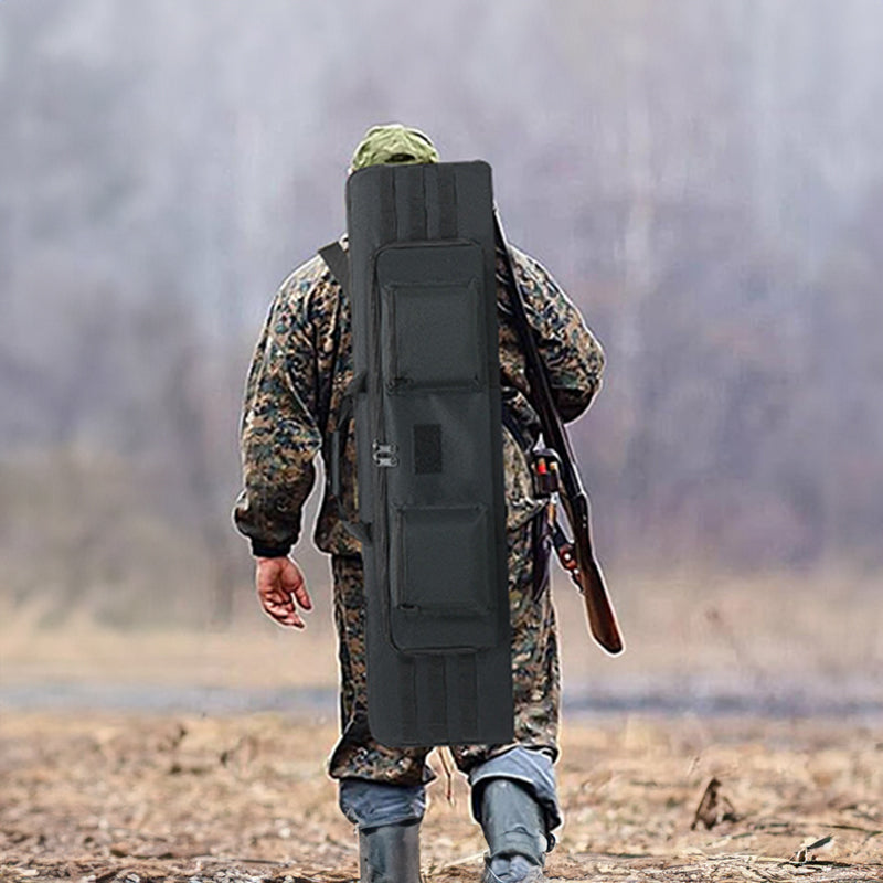 Tactical Rifle Case — Velvet-Lined Soft Bag with MOLLE Panels