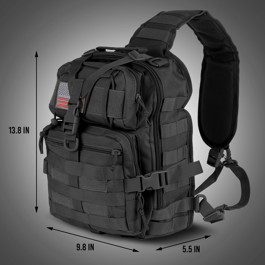 XGear Tactical 14L Range Sling Bag 800D Nylon EDC — storage and case view