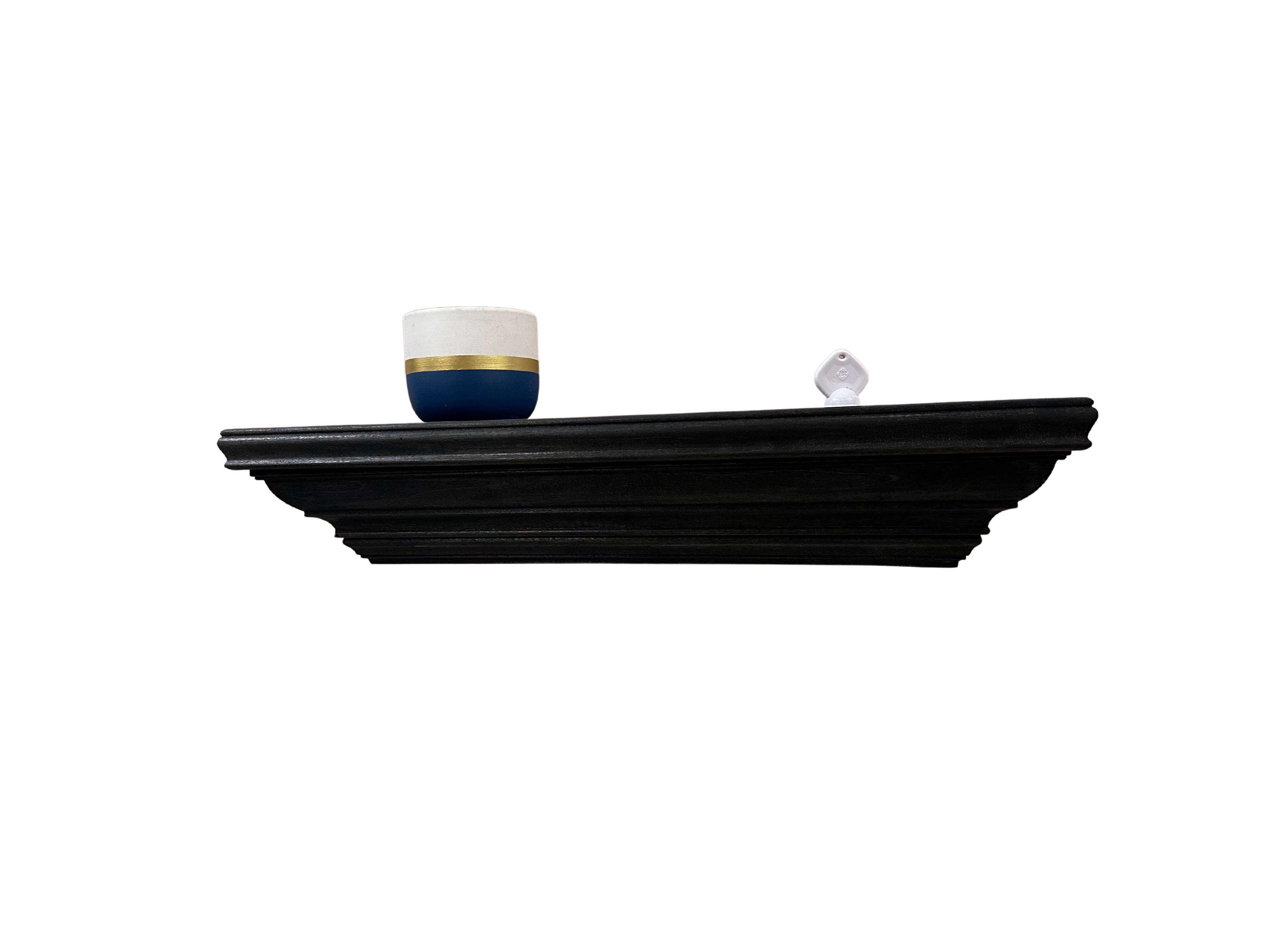 Concealment Wall Shelf — Black Finish