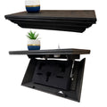 Concealment Wall Shelf — Black Finish