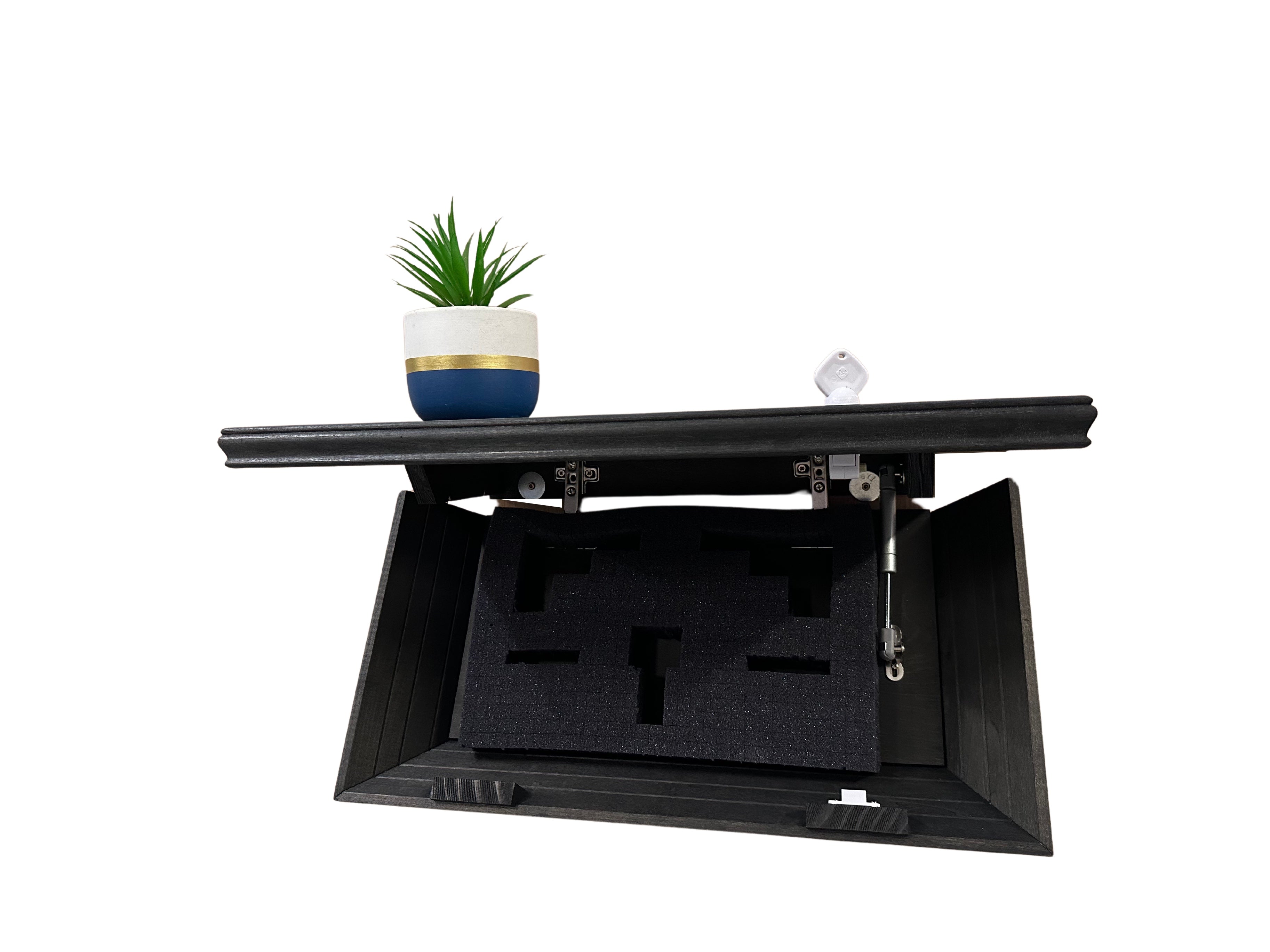Concealment Wall Shelf — Black Finish