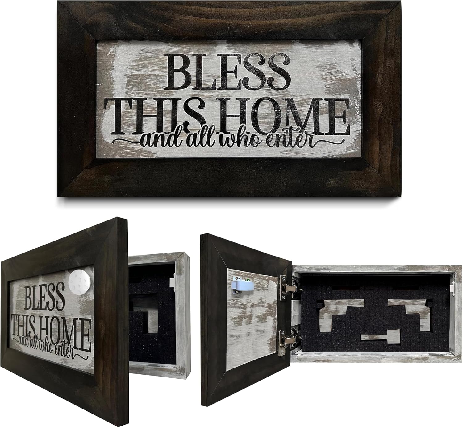 "Bless This Home" Concealment Wall Décor — Hidden Storage