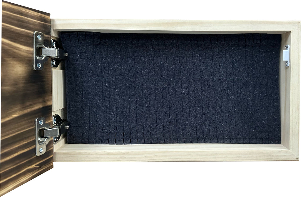 Burnt American Flag Concealment Cabinet — Hidden Wall Storage