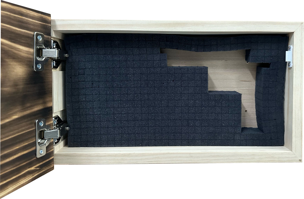 Burnt American Flag Concealment Cabinet — Hidden Wall Storage