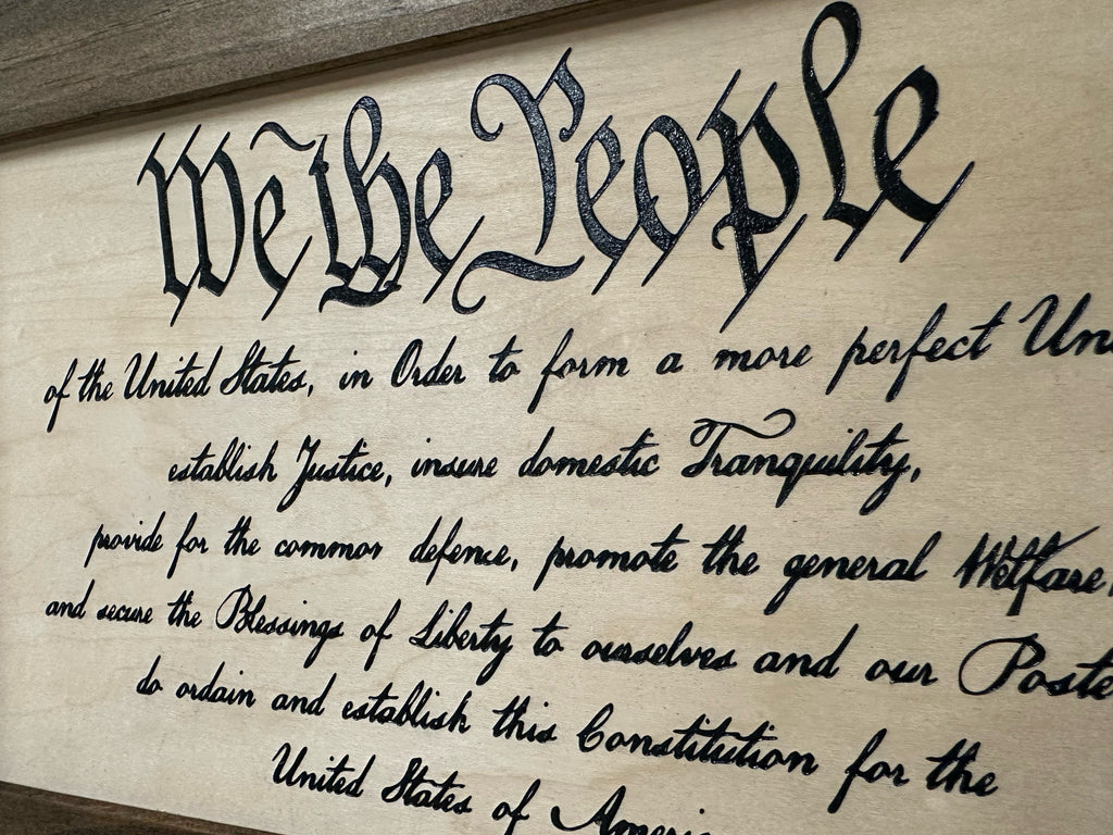 "We The People" Constitution Concealment Wall Décor